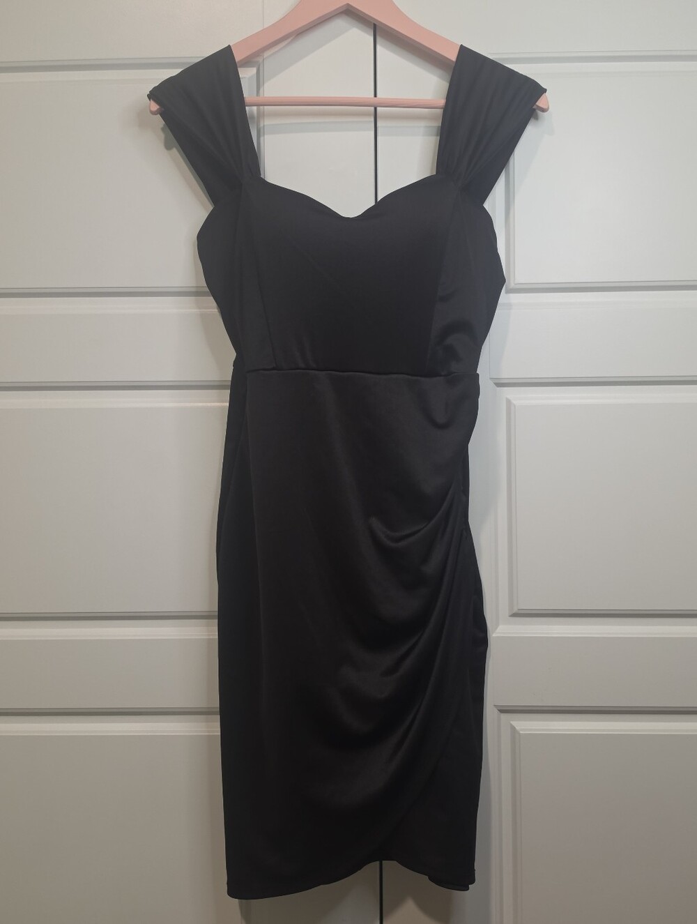 Haute Monde Sweetheart Ruched Tulip Bodycon Dress size L